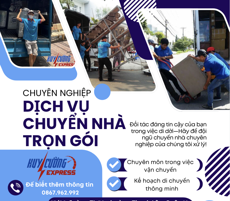 Dịch vụ vận chuyển phòng trọn gói Huy Cường Express an toàn, chuyên nghiệp