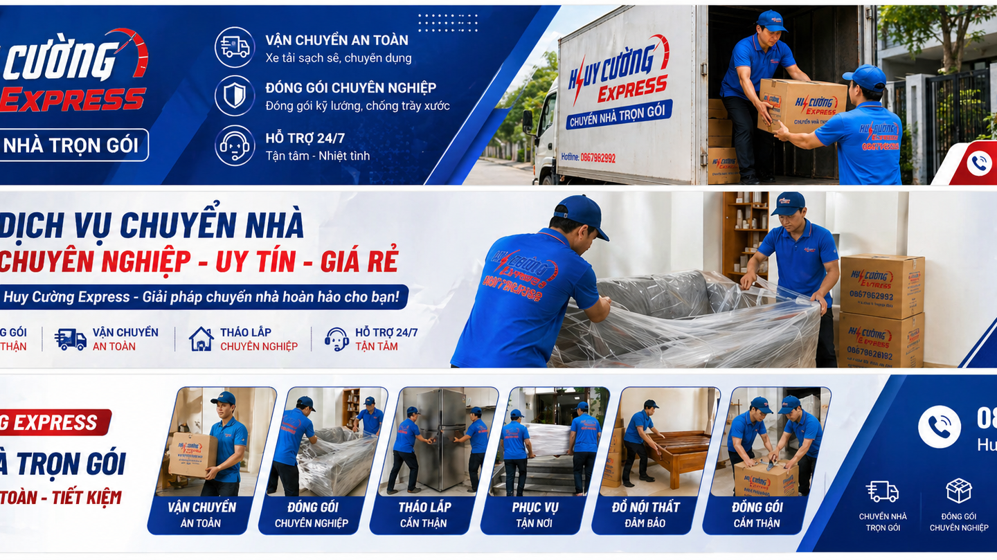 dịch vụ chuyển nhà trọn gói Huy Cường Express tại TP HCM