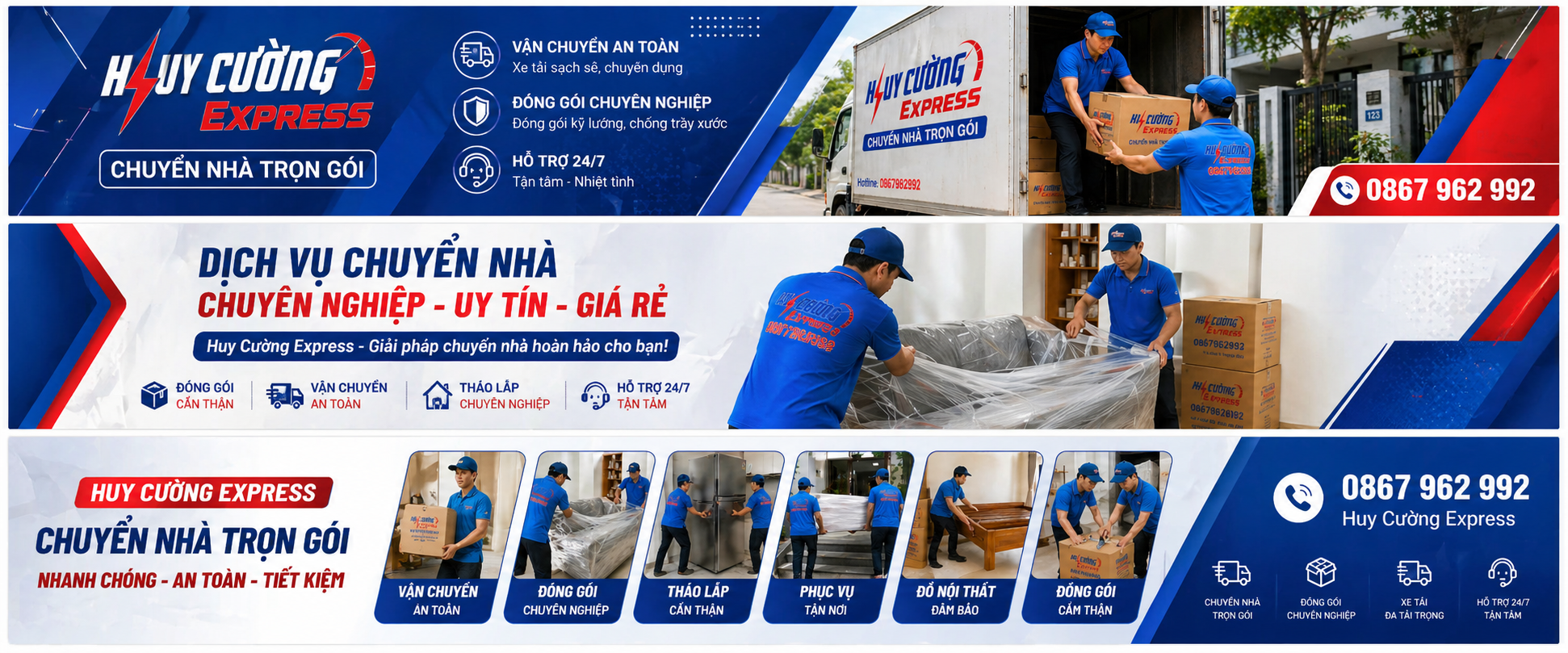 dịch vụ chuyển nhà trọn gói Huy Cường Express tại TP HCM